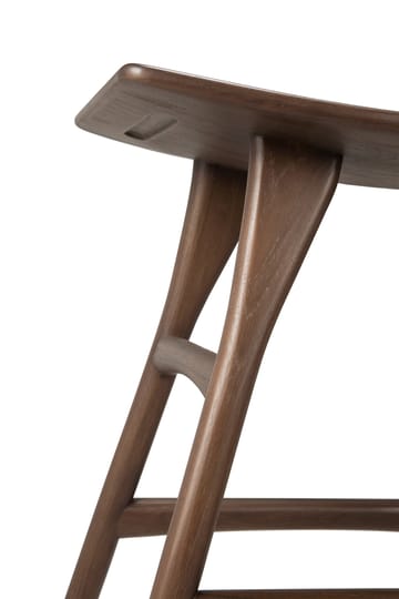 Poggiapiedi Osso 48x50 cm - Teak verniciato marrone - Ethnicraft
