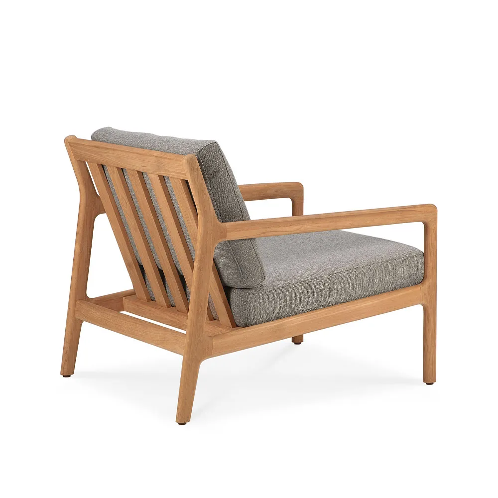 Poltrona lounge da esterno Jack in teak, Mocha Ethnicraft