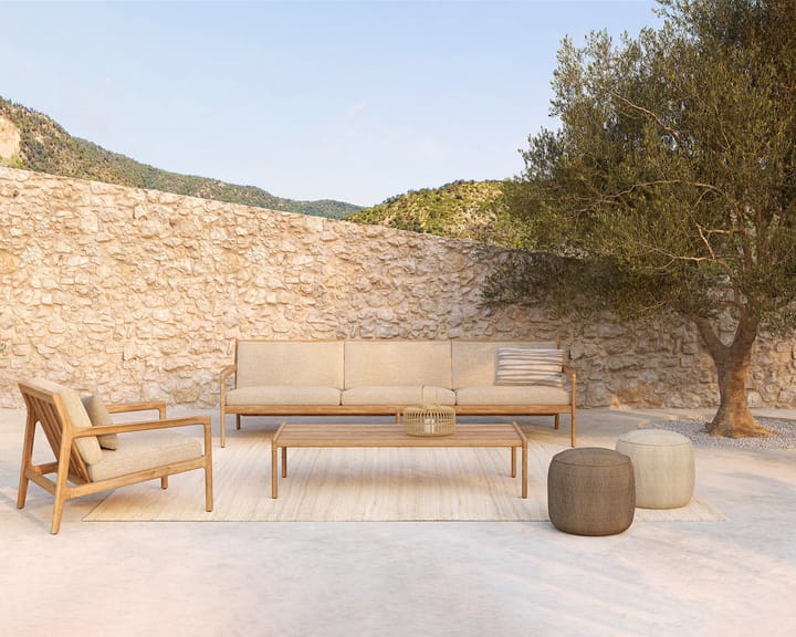 Poltrona lounge da esterno Jack in teak, Naturale Ethnicraft