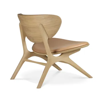 Poltrona lounge Eye - Rovere laccato-pelle Sienna - Ethnicraft