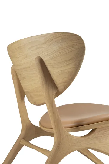 Poltrona lounge Eye - Rovere laccato-pelle Sienna - Ethnicraft