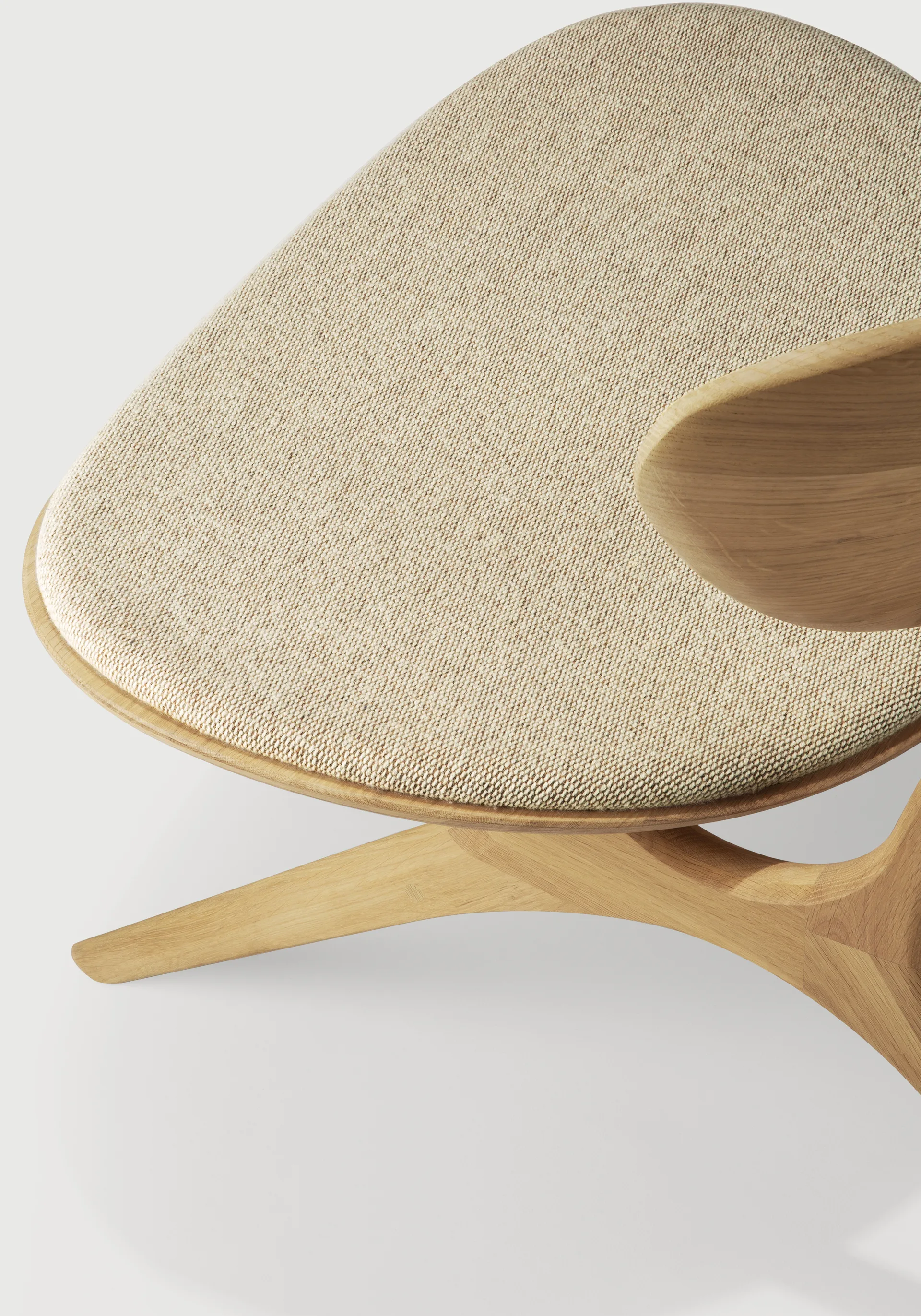 Poltrona lounge Eye, Rovere, off white Ethnicraft