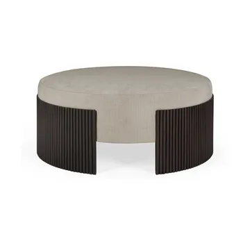 Pouf Roller Max - Mogano marrone scuro, Ø85x35 cm - Ethnicraft