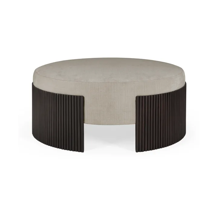 Pouf Roller Max - Mogano marrone scuro, Ø85x35 cm - Ethnicraft