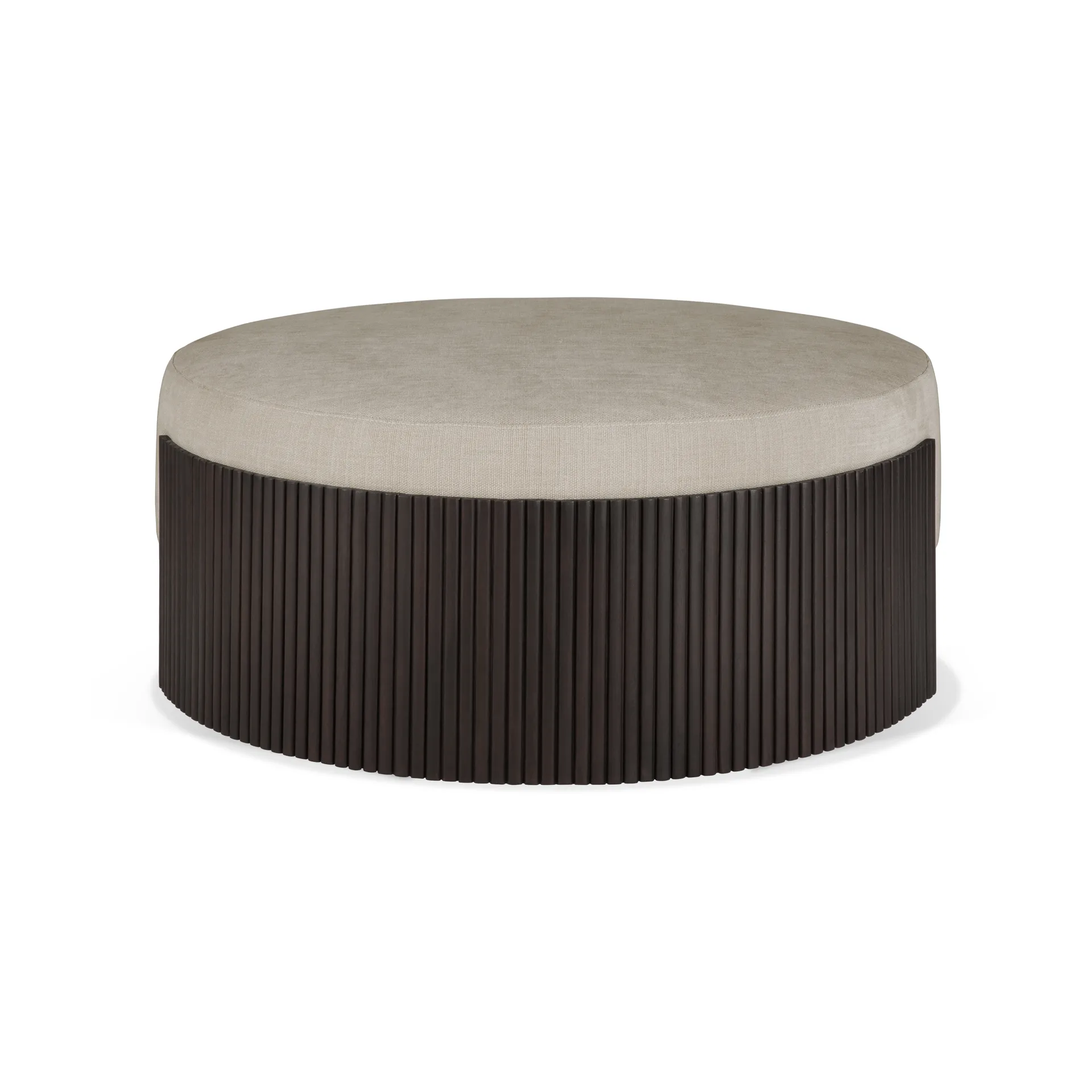 Pouf Roller Max, Mogano marrone scuro, Ø85x35 cm Ethnicraft