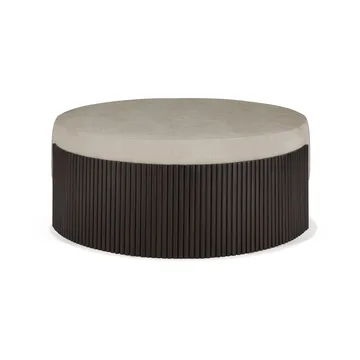 Pouf Roller Max - Mogano marrone scuro, Ø85x35 cm - Ethnicraft