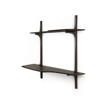 Scrivania a parete PI - Mogano marrone scuro, 140x48 cm - Ethnicraft