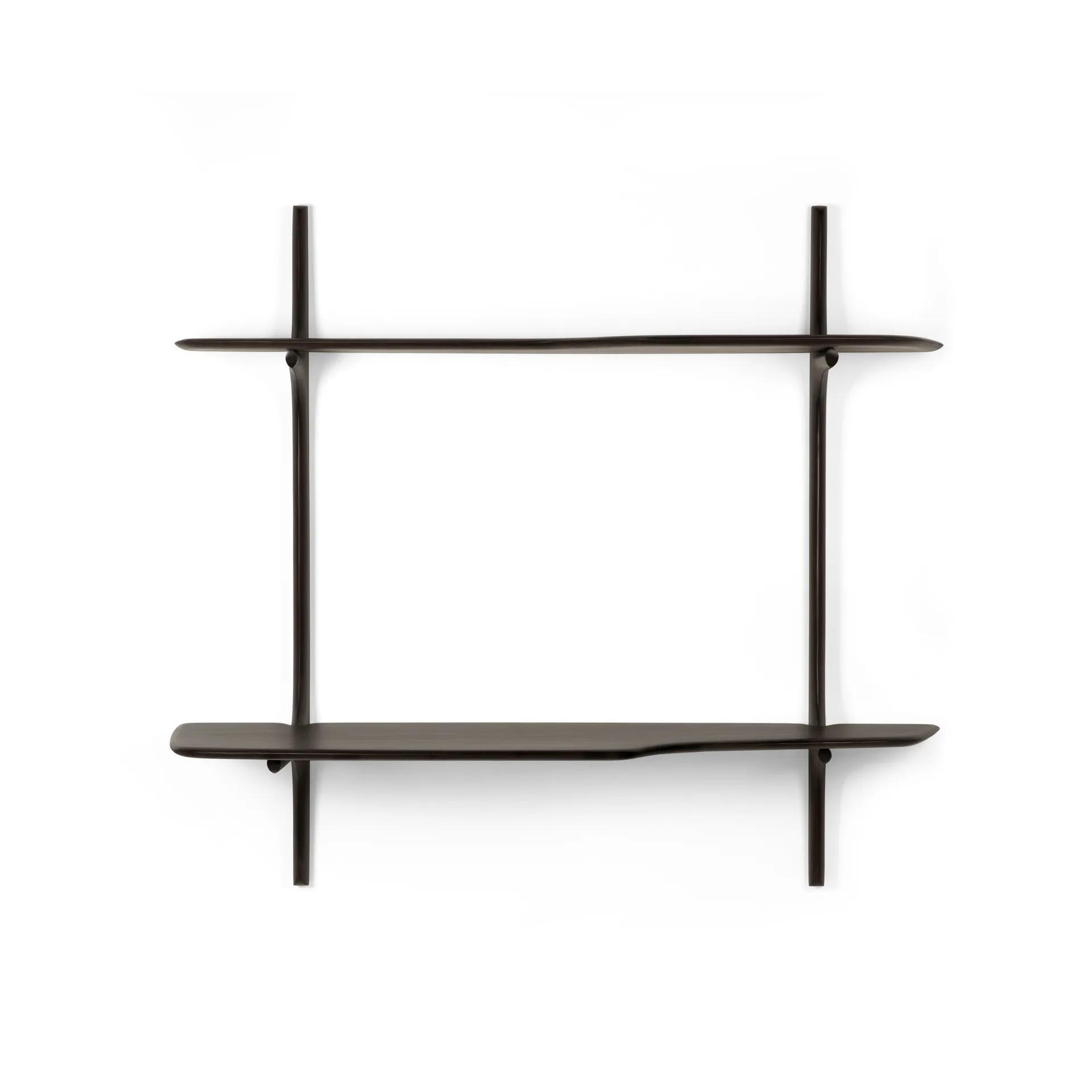 Scrivania a parete PI, Mogano marrone scuro, 140x48 cm Ethnicraft