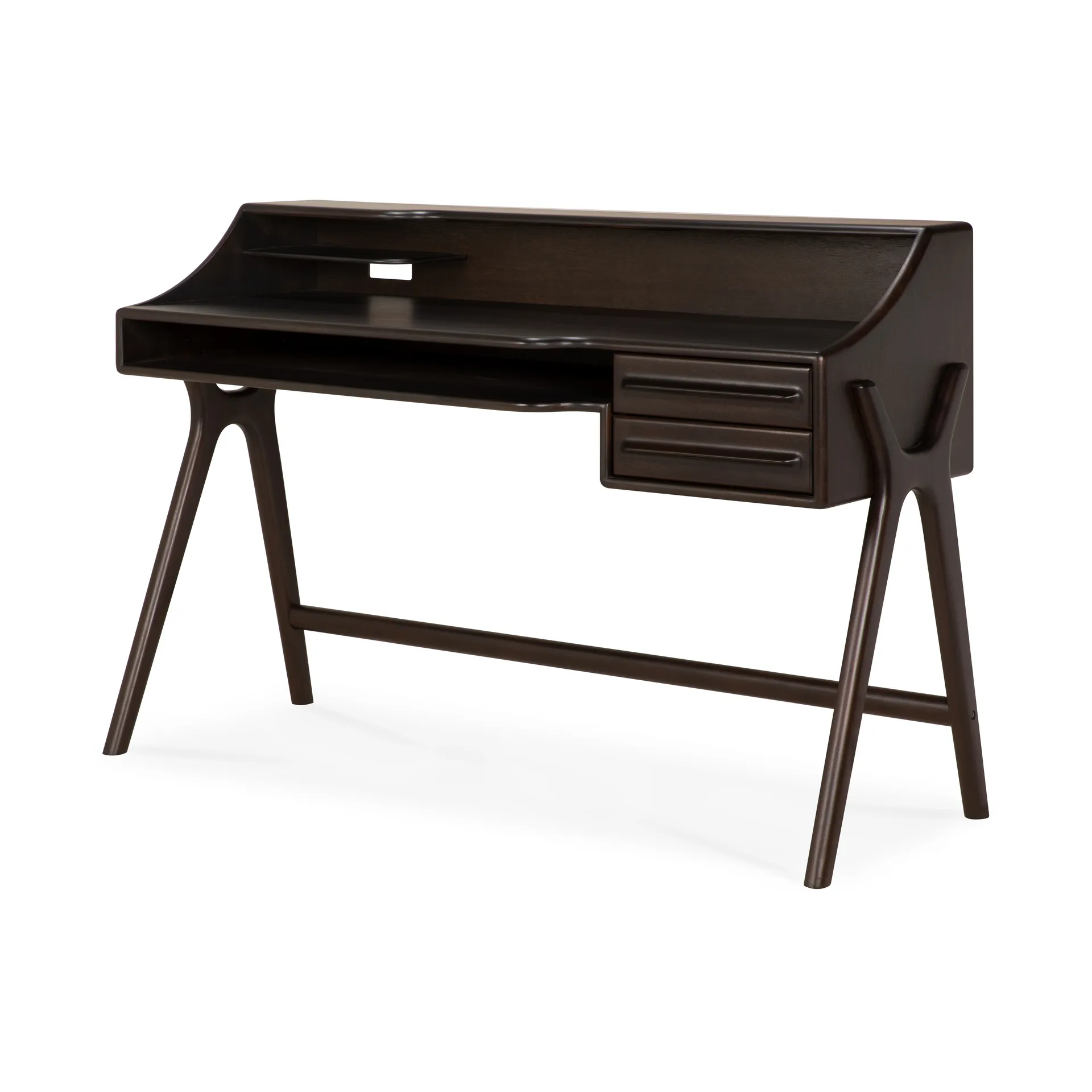 Scrivania Flow, Mogano rosa marrone, 140x55 cm Ethnicraft