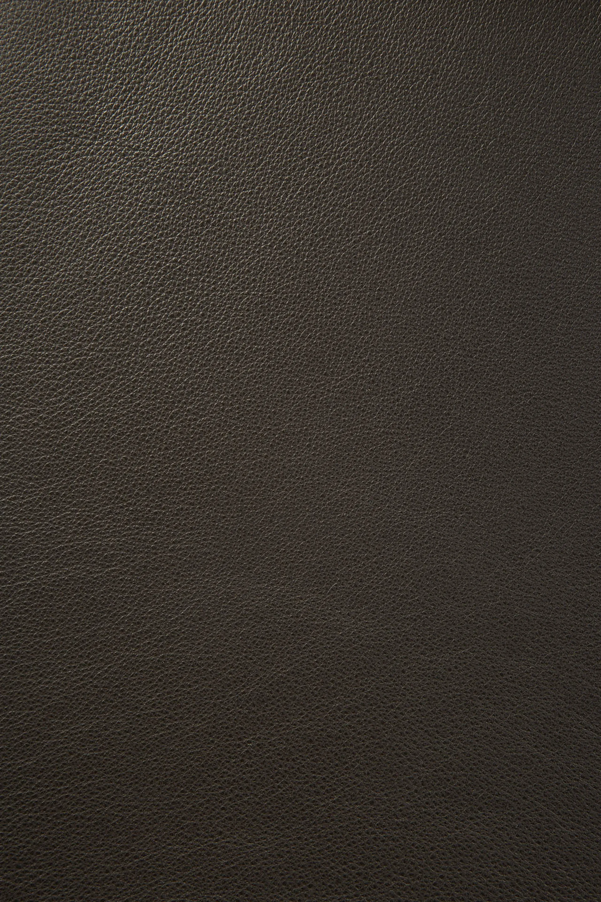 Sedia Bok con seduta in pelle, Rovere tinto marrone-pelle scura Ethnicraft