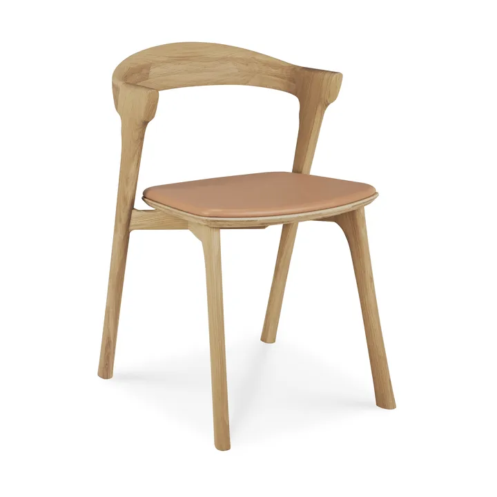 Sedia Bok - Quercia laccata-pelle Sienna - Ethnicraft