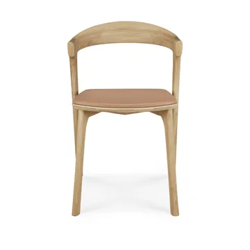 Sedia Bok - Quercia laccata-pelle Sienna - Ethnicraft