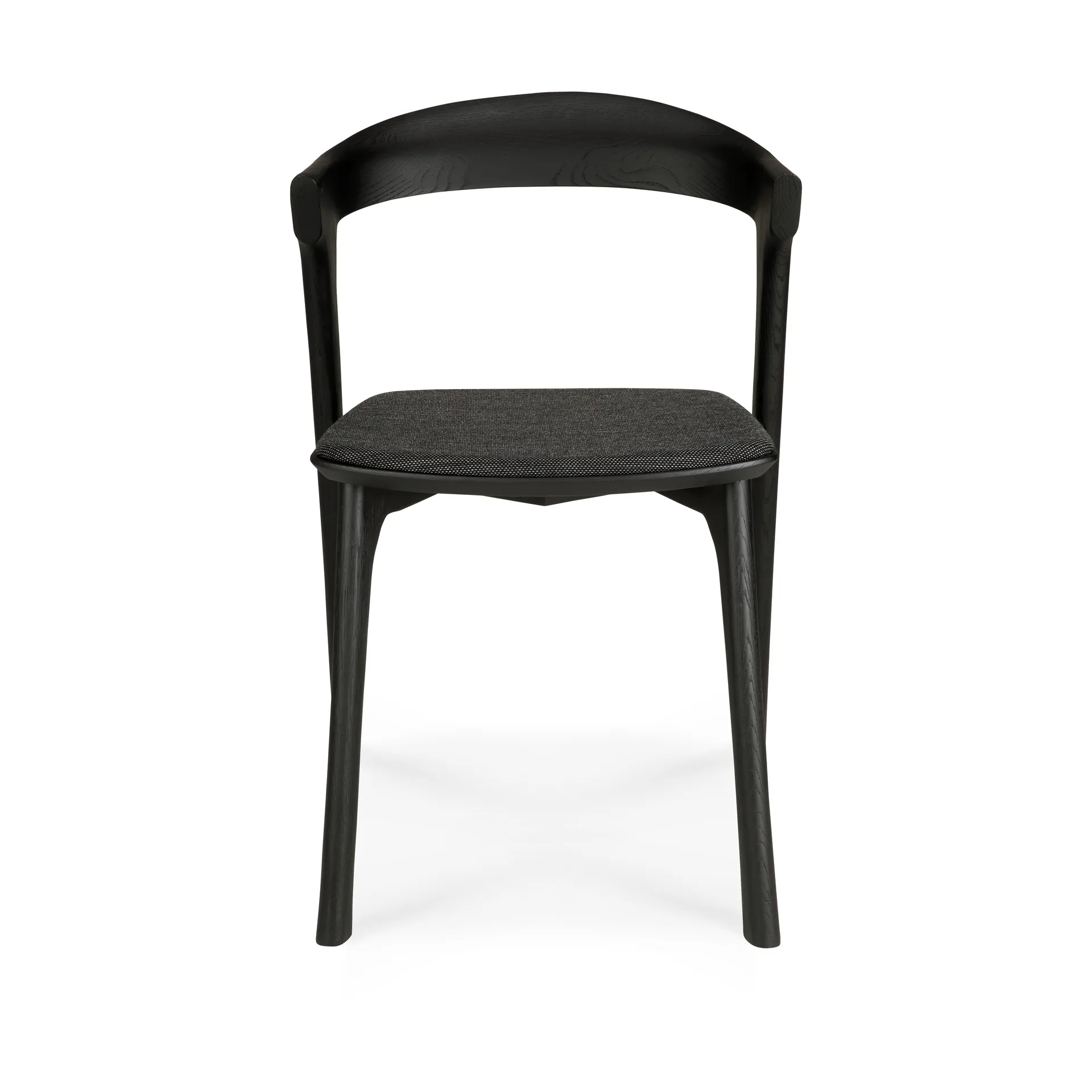 Sedia Bok, Rovere marrone-tessuto soft black Ethnicraft