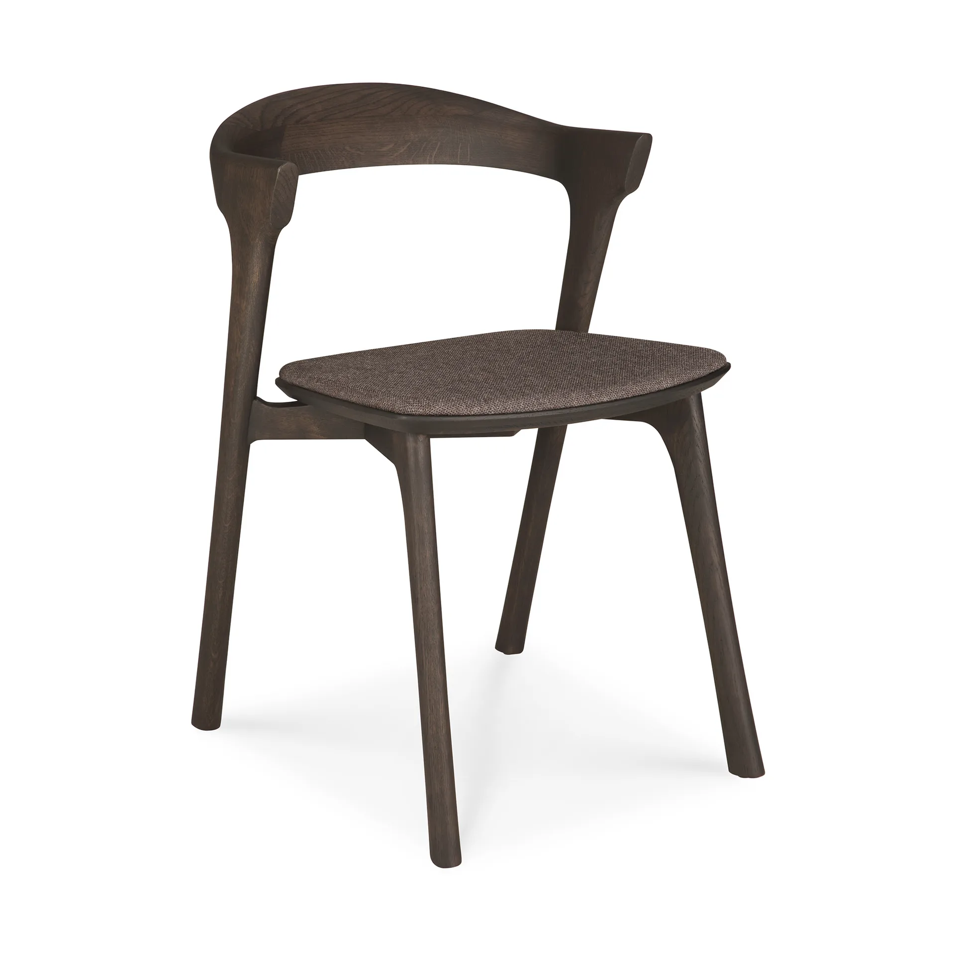 Sedia Bok, Rovere marrone-tessuto warm brown Ethnicraft