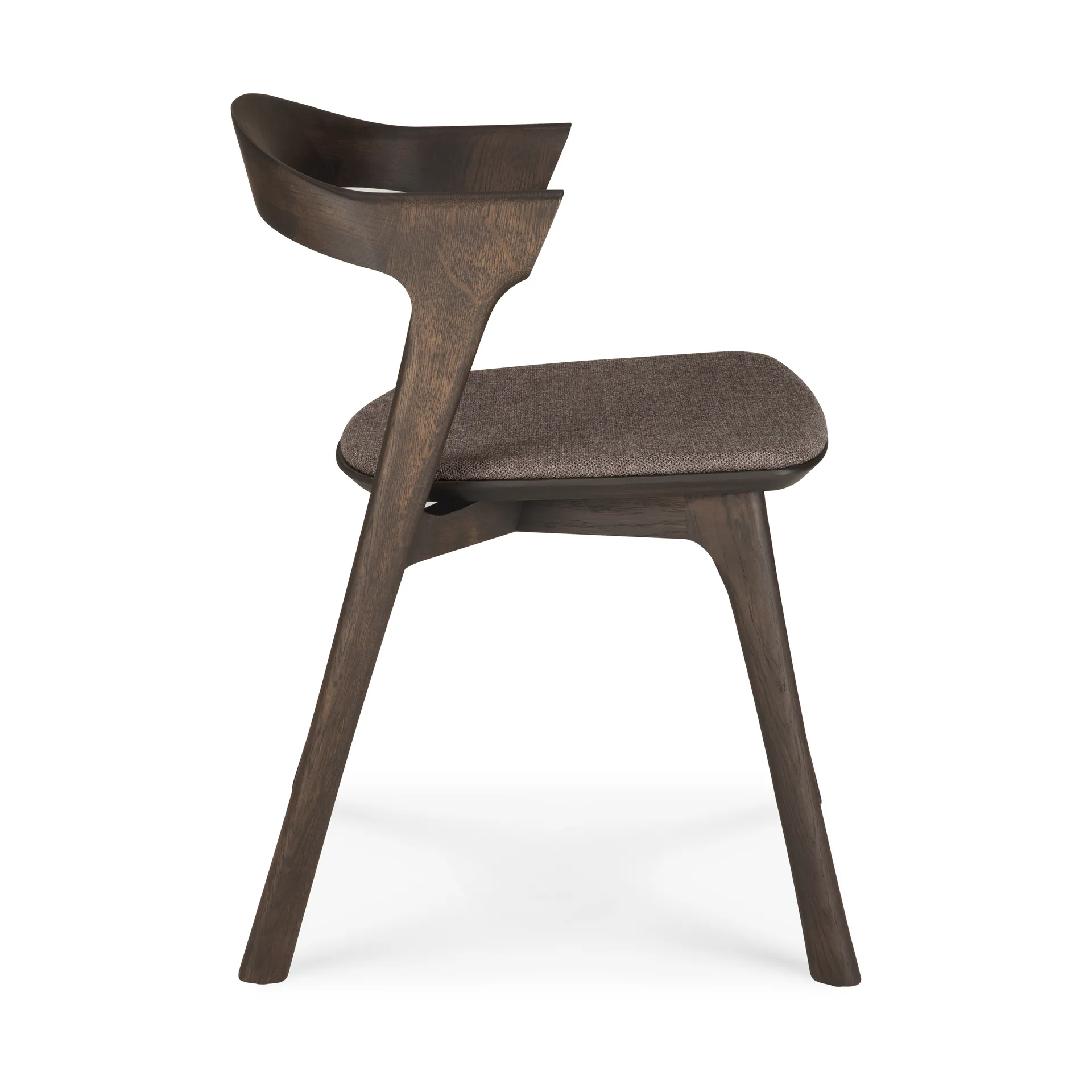 Sedia Bok, Rovere marrone-tessuto warm brown Ethnicraft