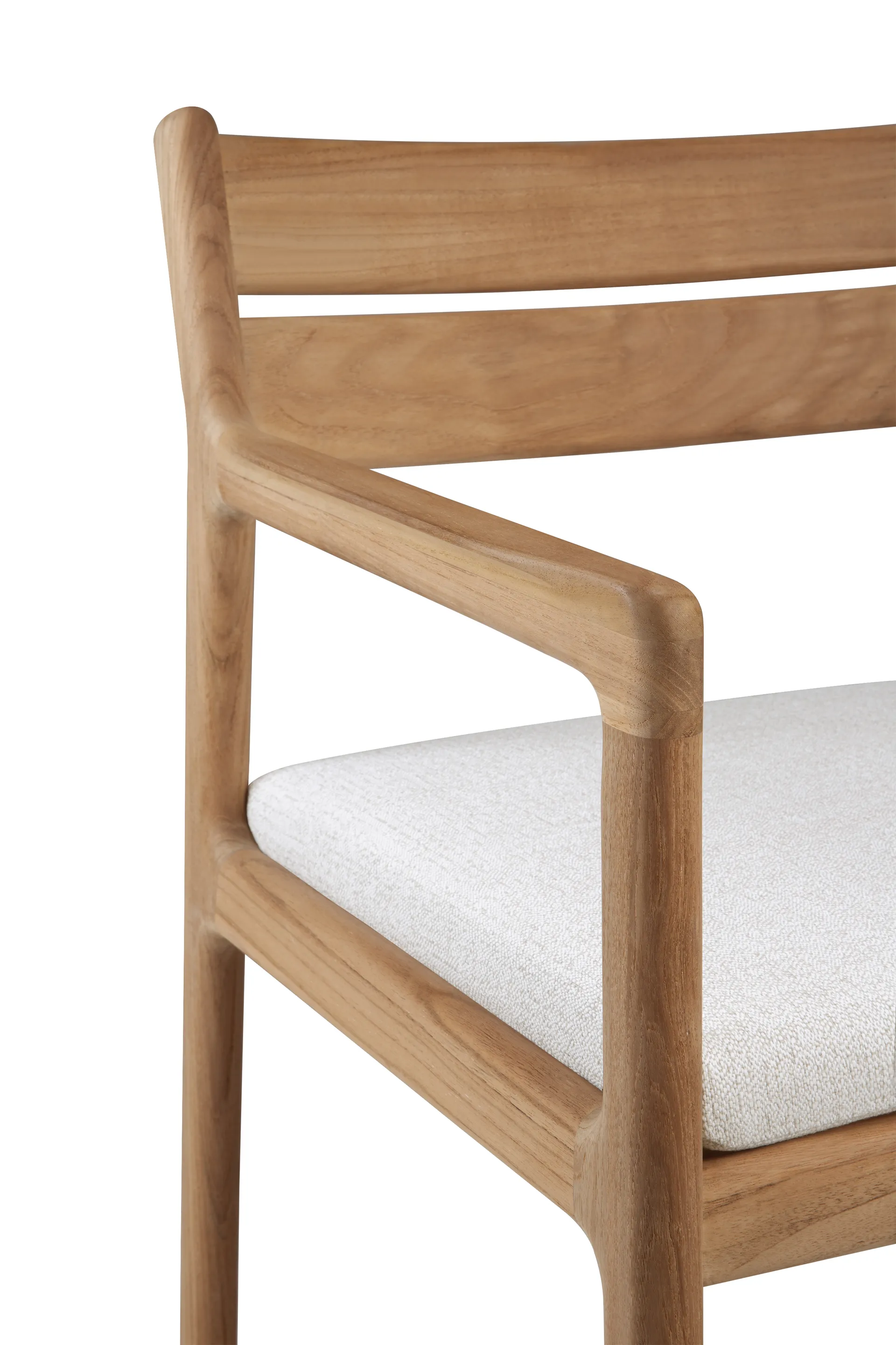 Sedia da pranzo Jack Outdoor con braccioli, Off-white Ethnicraft