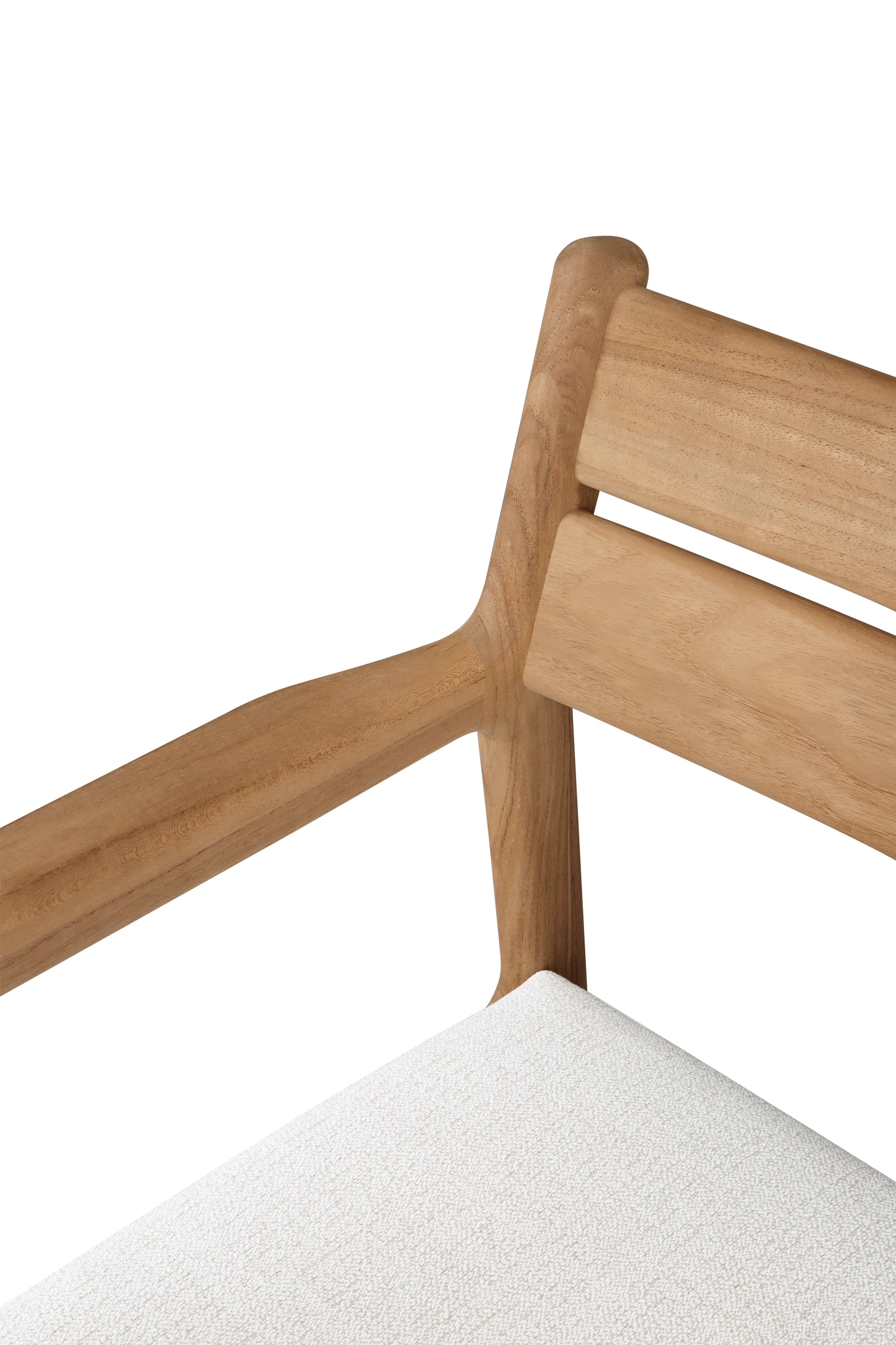 Sedia da pranzo Jack Outdoor con braccioli, Off-white Ethnicraft