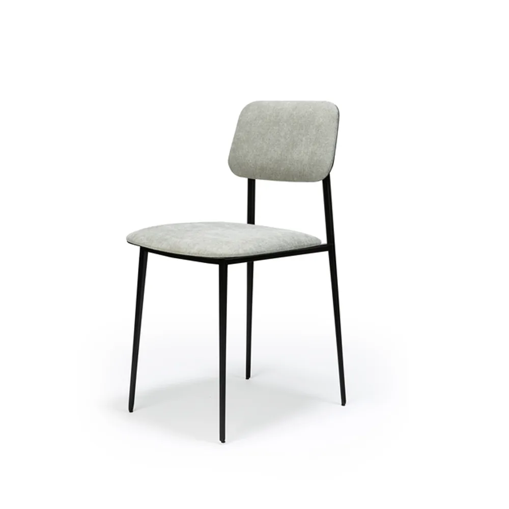 Sedia DC Dining, Grigio chiaro-Nero metallico Ethnicraft