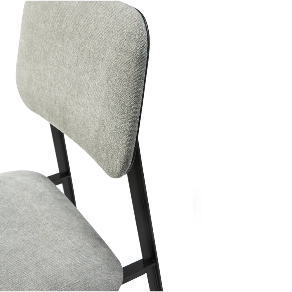 Sedia DC Dining, Grigio chiaro-Nero metallico Ethnicraft