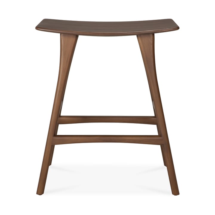 Sgabello alto Osso Counter 67 cm - Teak verniciato marrone - Ethnicraft