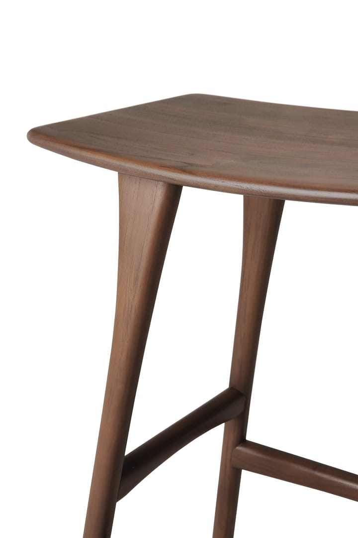 Sgabello alto Osso Counter 67 cm, Teak verniciato marrone Ethnicraft