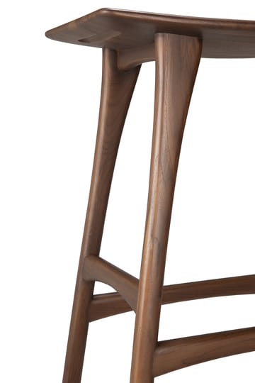 Sgabello alto Osso Counter 67 cm - Teak verniciato marrone - Ethnicraft