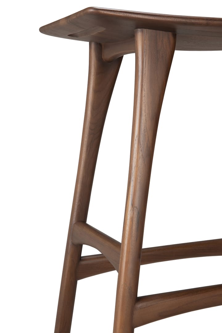 Sgabello alto Osso Counter 67 cm, Teak verniciato marrone Ethnicraft