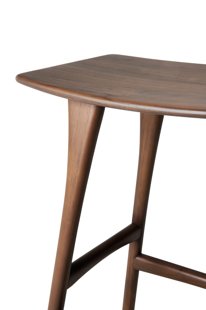 Sgabello Osso 80x57 cm, Teak verniciato marrone Ethnicraft