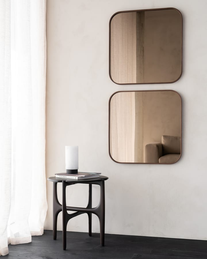 Specchio da parete Camber 60x60 cm, Bronzo-telaio in legno Ethnicraft