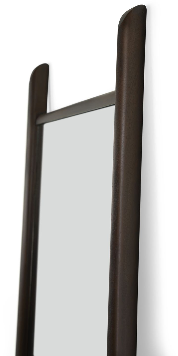 Specchio da pavimento PI 55x190 cm, mogano tinto marrone scuro Ethnicraft