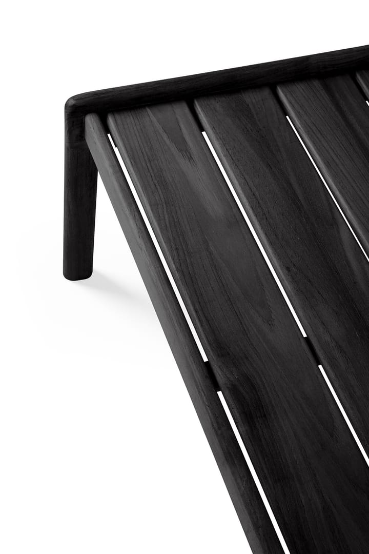 Tavolino da esterno Jack in teak tinto nero, 120x65 cm Ethnicraft