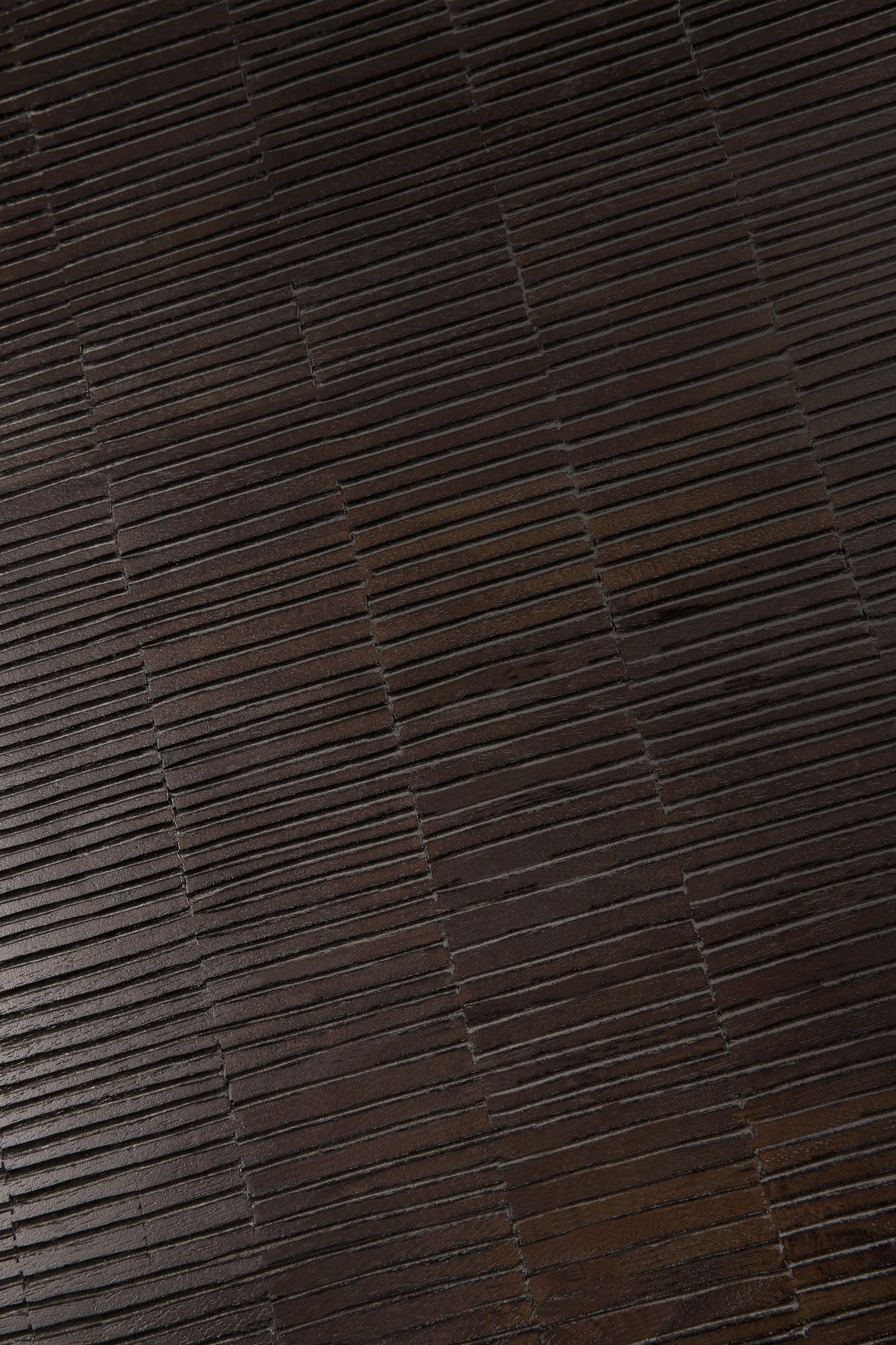 Tavolino Grooves, Off black teak, 135x65 cm Ethnicraft