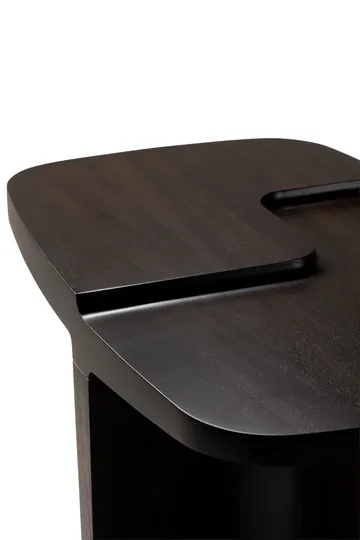 Tavolino laterale Brutalist - Mogano marrone rosa, 60x40 cm - Ethnicraft