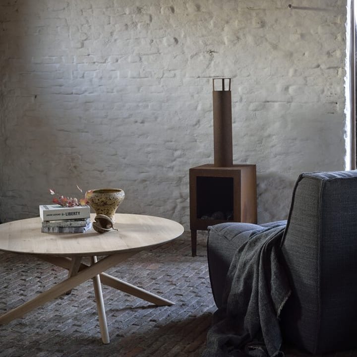Tavolino Mikado Ø100 cm, Rovere Olio-cera rotondo Ethnicraft