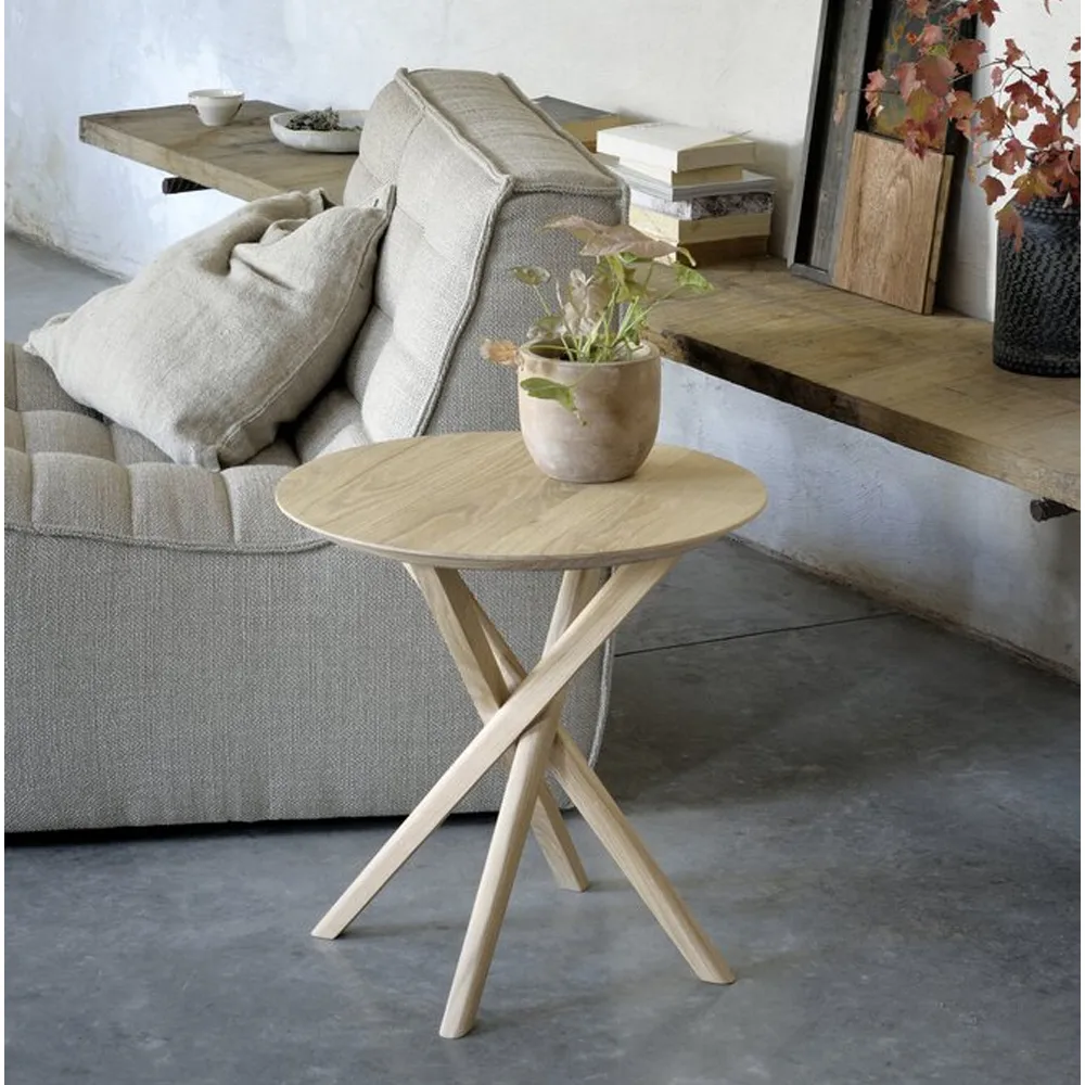 Tavolino Mikado 50x50 cm, Rovere Olio-cera Ethnicraft