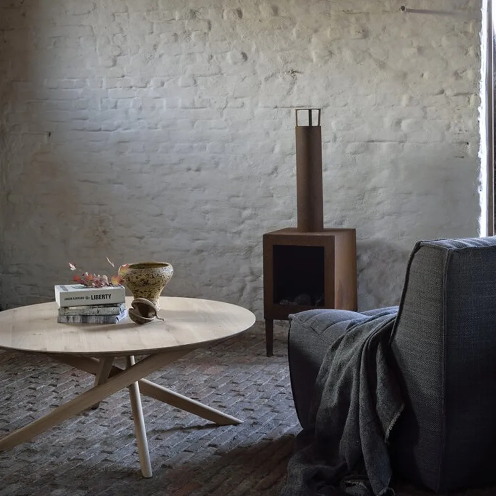 Tavolino Mikado ovale, Rovere Olio-cera ovale Ethnicraft