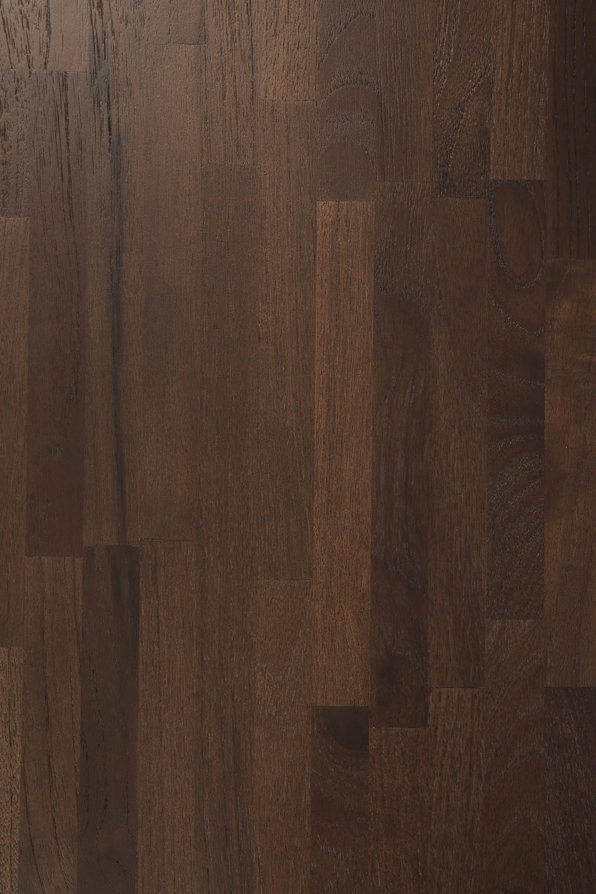 Tavolino Oblic Ø52 cm, Teak tinto marrone Ethnicraft