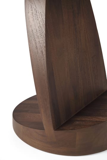 Tavolino Oblic Ø52 cm - Teak tinto marrone - Ethnicraft