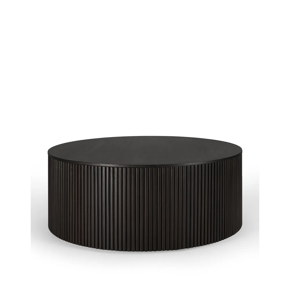 Tavolino rotondo Roller Max, Mahogni marrone scuro 80 cm Ethnicraft