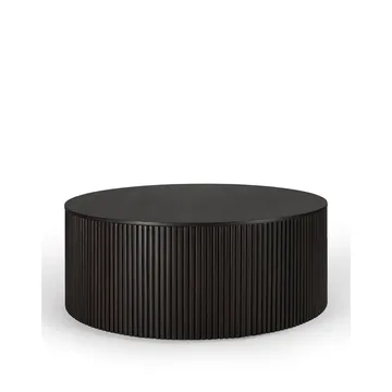 Tavolino rotondo Roller Max - Mahogni marrone scuro 80 cm - Ethnicraft