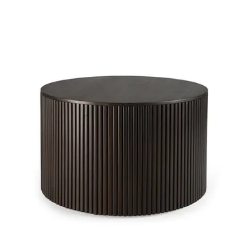 Tavolino rotondo Roller Max - Mogano dark brown 60 cm - Ethnicraft