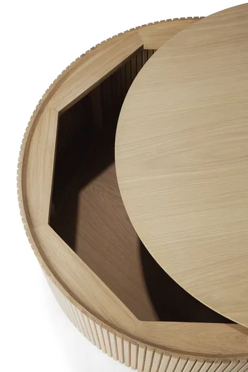 Tavolino rotondo Roller Max - Rovere, Ø80 cm - Ethnicraft