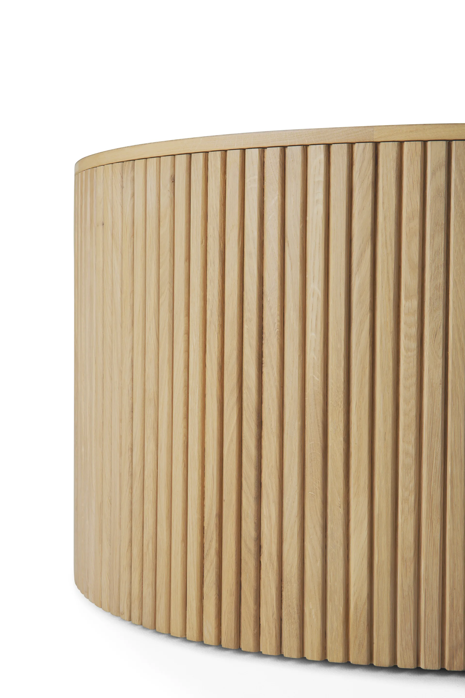 Tavolino rotondo Roller Max, Rovere, Ø80 cm Ethnicraft