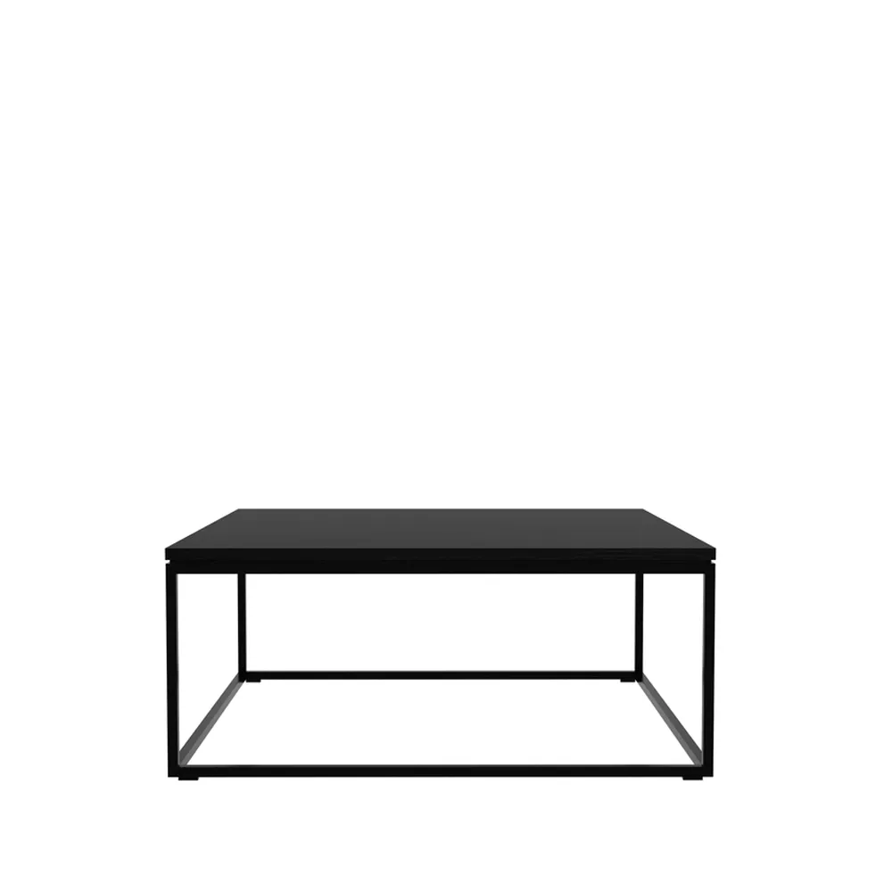 Tavolino Thin 70x70 cm, Rovere nero-Metallo Ethnicraft