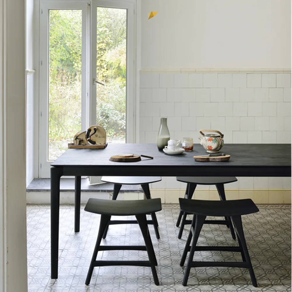 Tavolo Bok 140x80 cm, Rovere tinto nero Ethnicraft