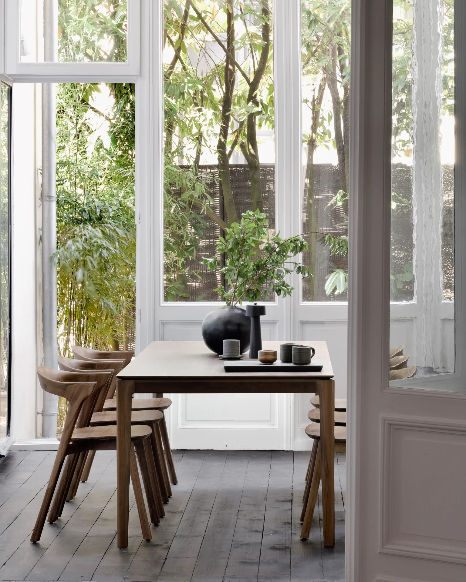 Tavolo Bok 220x95 cm, Teak verniciato marrone Ethnicraft