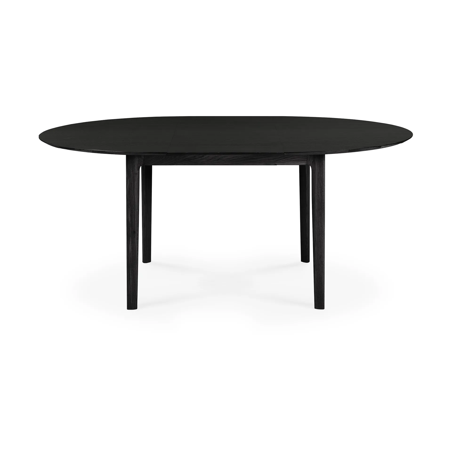 Tavolo da pranzo Bok ovale 129/179x100x76 cm, Rovere tinto nero Ethnicraft