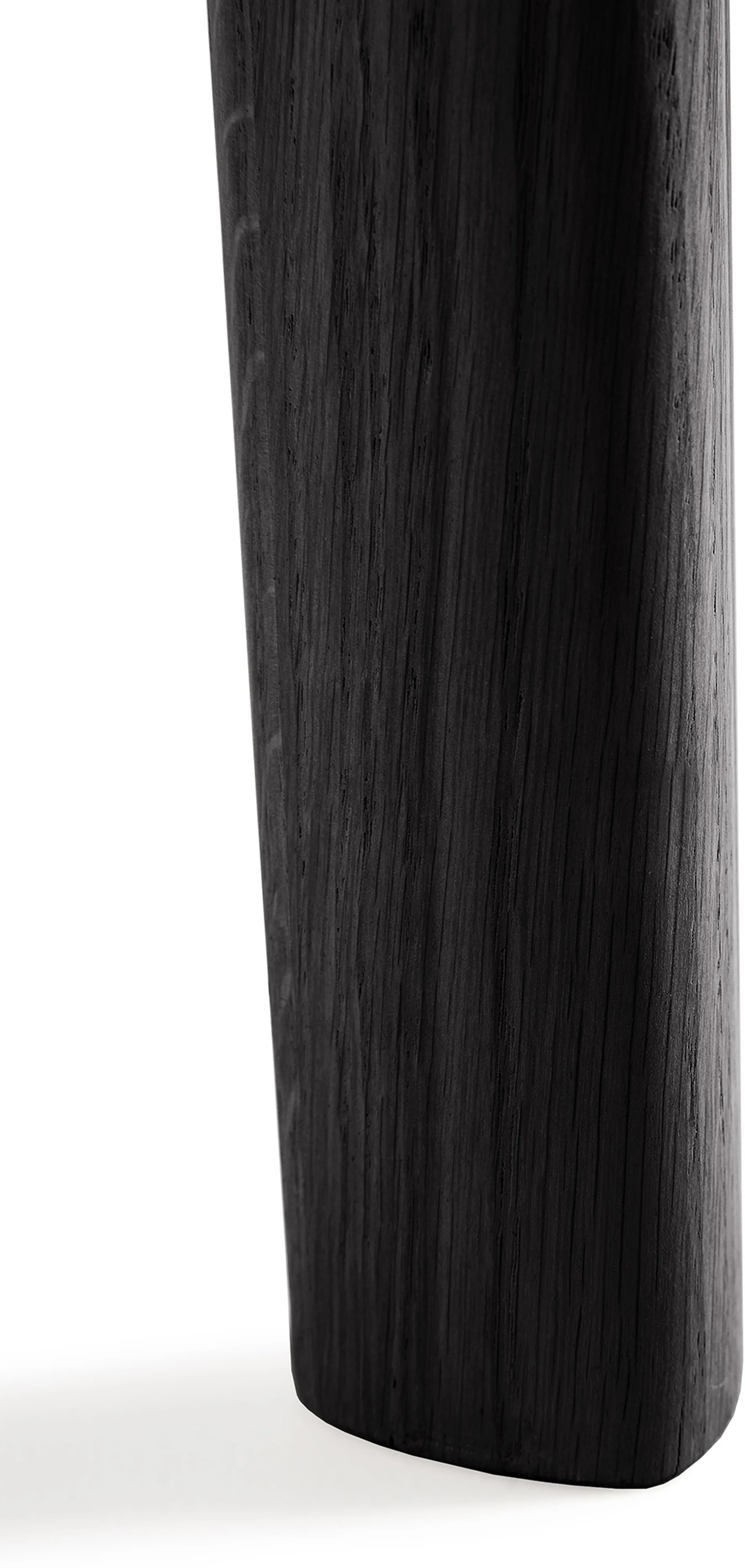 Tavolo da pranzo Bok ovale 129/179x100x76 cm, Rovere tinto nero Ethnicraft