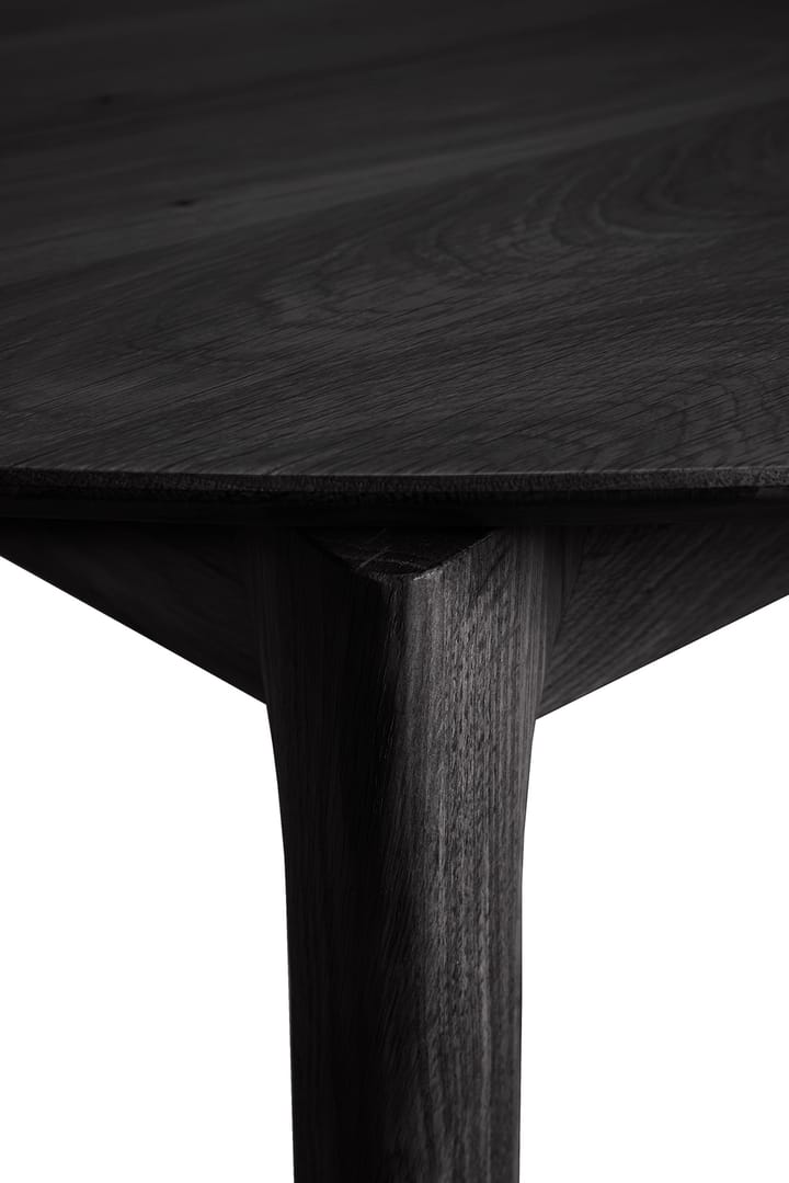 Tavolo da pranzo Bok ovale 129/179x100x76 cm, Rovere tinto nero Ethnicraft