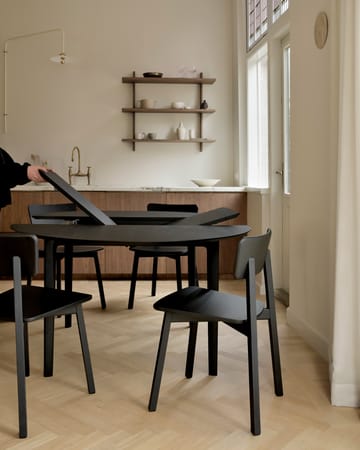 Tavolo da pranzo Bok ovale 129/179x100x76 cm - Rovere tinto nero - Ethnicraft